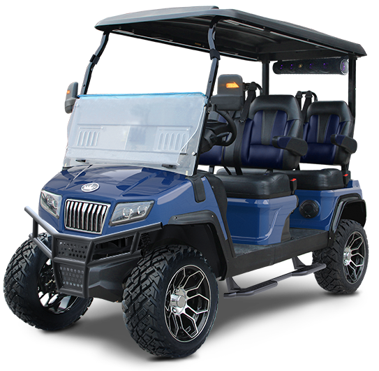 D5-maverick 4-MEDITERRANEAN BLUE D5 Maverick 4 Golf Cart