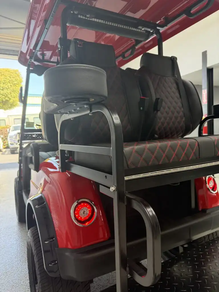 2025 Epic E40L Golf Cart rear seating