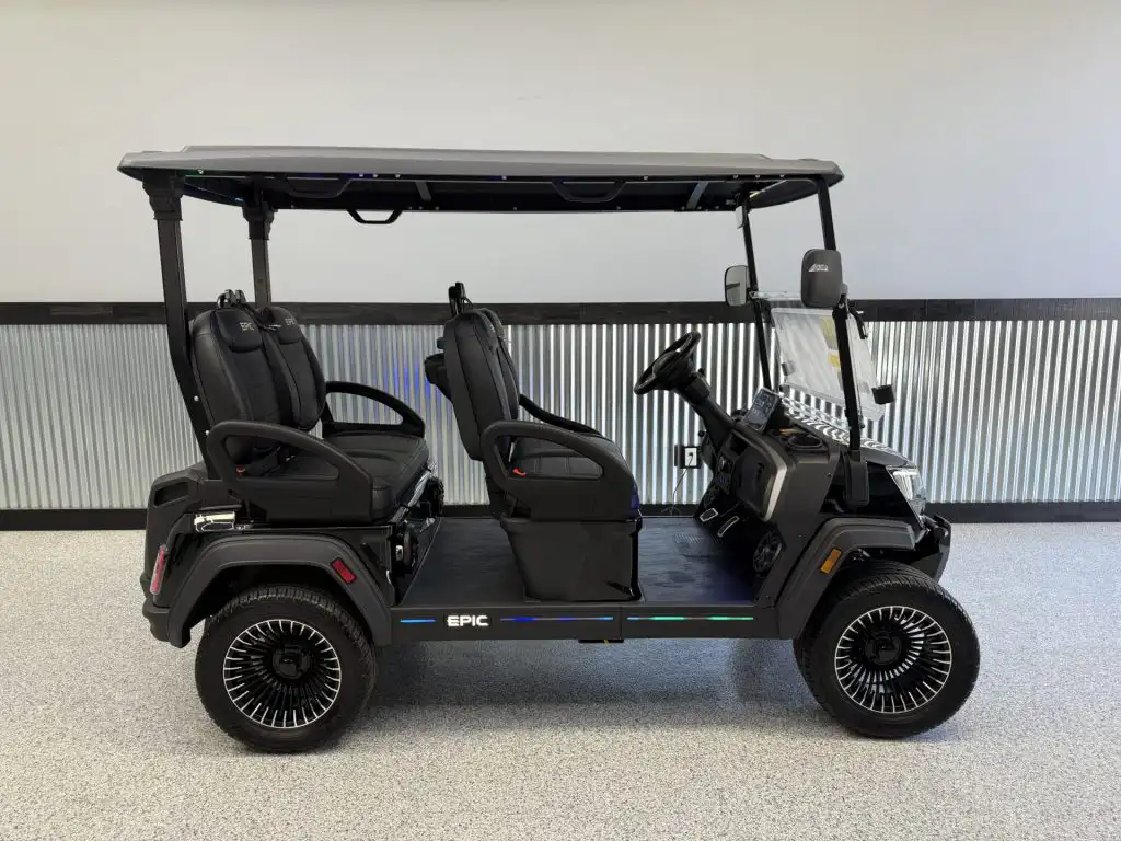 epic e40fx golf cart black
