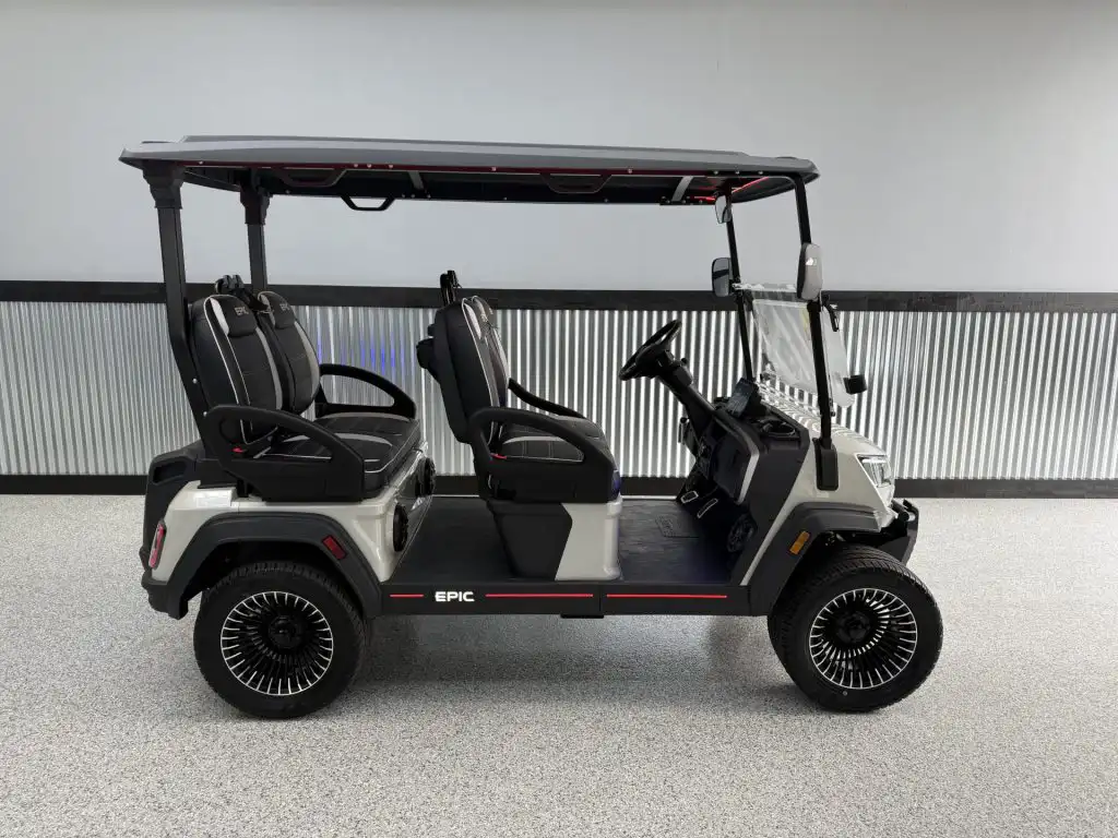 epic e40fx golf cart white