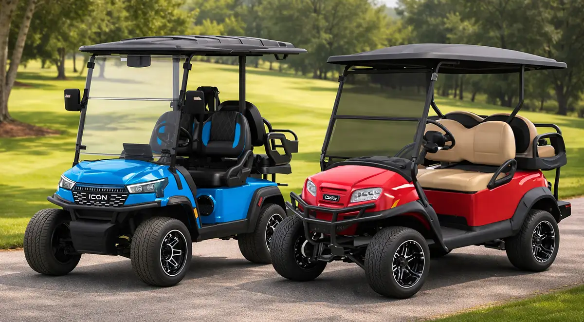 Read more about the article Club Car vs ICON Golf Carts: Honest Comparison Guide for Smart Buyers
