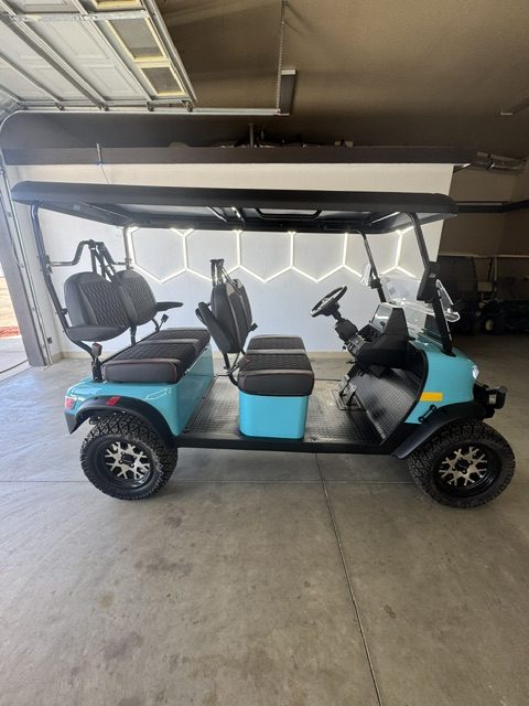 Turquoise kandi kruiser 4 golf cart for sale in California