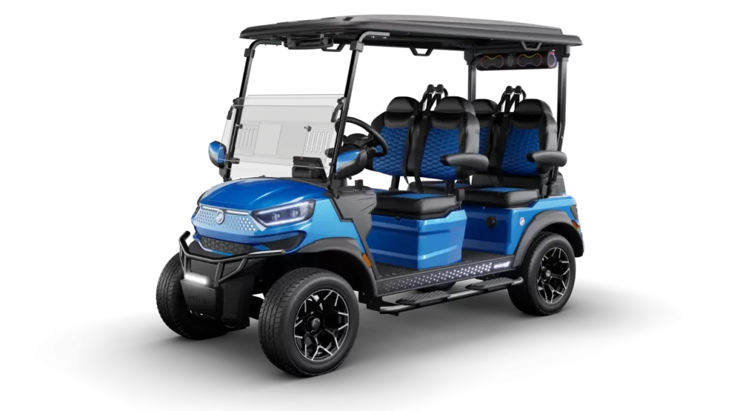 MadJax Ascent Coastal Blue brush golf cart for sale in California