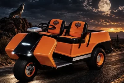 three wheel golf cart